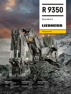 Excavatrice sur chenilles Liebherr R 9350 G6