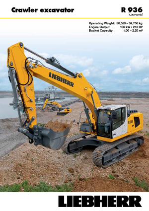 Excavatrice sur chenilles Liebherr R 936