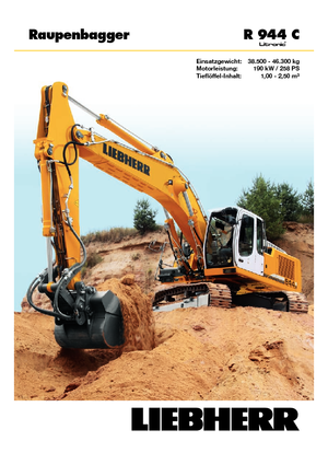 Excavatrice sur chenilles Liebherr R 944 C Litronic