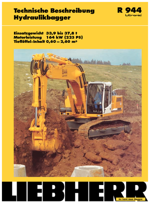 Excavatrice sur chenilles Liebherr R 944 Litronic HD-SL