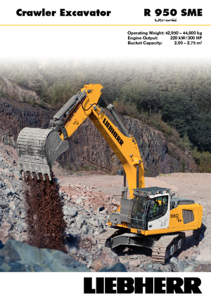 Excavatrice sur chenilles Liebherr R 950 SME
