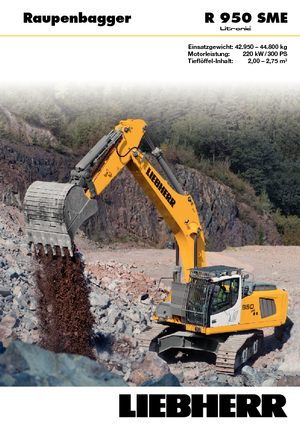Excavatrice sur chenilles Liebherr R 950 SME