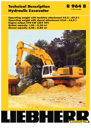 Excavatrice sur chenilles Liebherr R 964 B Litronic HD