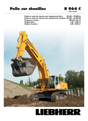 Excavatrice sur chenilles Liebherr R 964 C Litronic