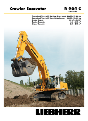 Excavatrice sur chenilles Liebherr R 964 C Litronic