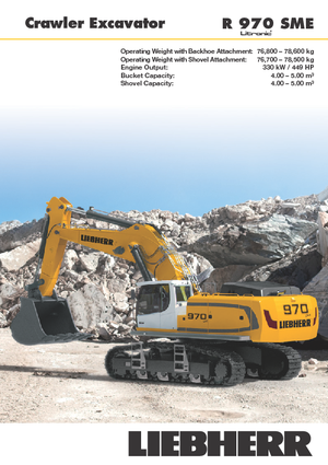 Excavatrice sur chenilles Liebherr R 970 SME