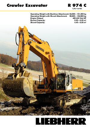 Excavatrice sur chenilles Liebherr R 974 C Litronic