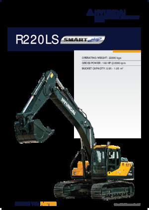 Excavatrice sur chenilles Hyundai R220LS SMART PLUS