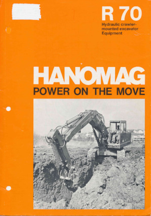 Excavatrice sur chenilles Hanomag R70