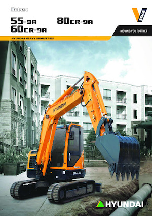 Excavatrice sur chenilles Hyundai R80CR-9A