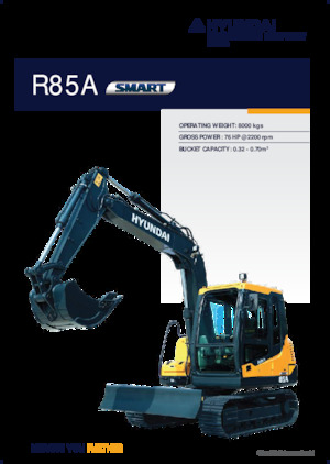 Excavatrice sur chenilles Hyundai R85A SMART