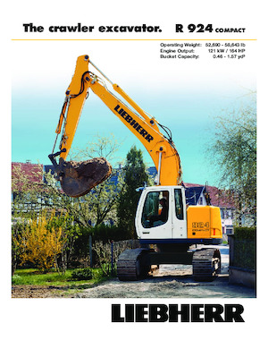 Excavatrice sur chenilles Liebherr R 924 