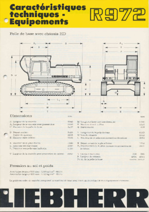 Excavatrice sur chenilles Liebherr R 972 