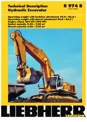 Excavatrice sur chenilles Liebherr R 974B 