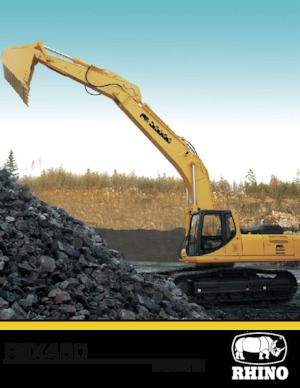 Excavatrice sur chenilles RHINO REX450