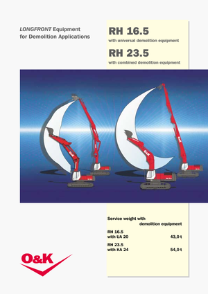 Excavatrice sur chenilles O&K RH 16.5