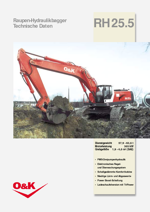 Excavatrice sur chenilles O&K RH 25.5