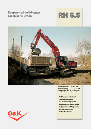 Excavatrice sur chenilles O&K RH 6.5