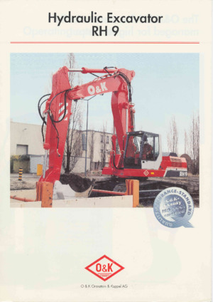 Excavatrice sur chenilles O&K RH 9
