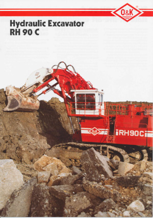 Excavatrice sur chenilles O&K RH 90 C