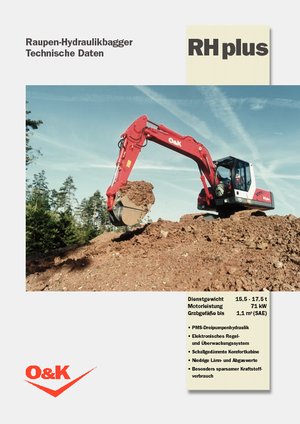 Excavatrice sur chenilles O&K RH Plus