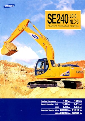 Excavatrice sur chenilles Samsung SE 240 NLC-3