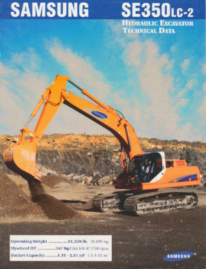 Excavatrice sur chenilles Samsung SE 350 LC-2