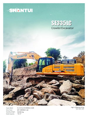 Excavatrice sur chenilles Shantui SE335LC 