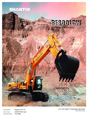 Excavatrice sur chenilles Shantui SE800LCW 
