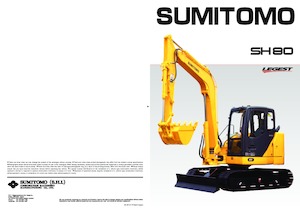 Excavatrice sur chenilles Sumitomo SH80-3B