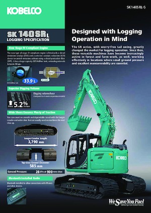 Excavatrice sur chenilles Kobelco SK 140 SRL 5