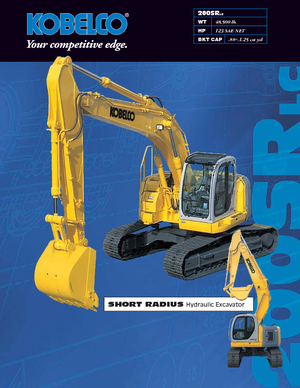 Excavatrice sur chenilles Kobelco SK 200 SR