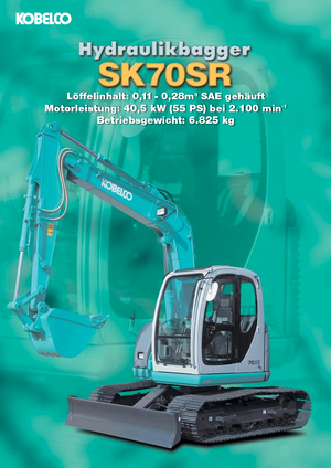 Excavatrice sur chenilles Kobelco SK 70 SR
