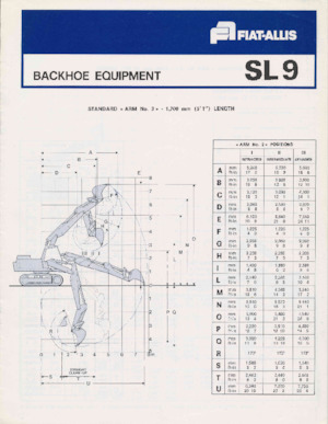 Excavatrice sur chenilles Fiatallis SL9
