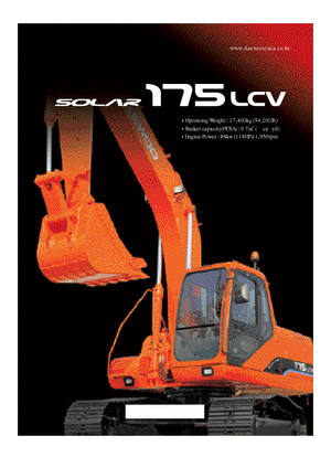 Excavatrice sur chenilles Doosan Solar 175 LC-V