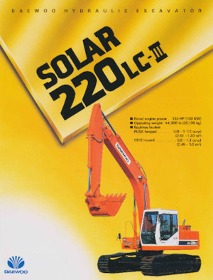 Excavatrice sur chenilles Daewoo SOLAR 220 LC-III