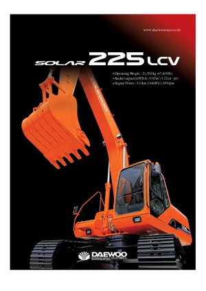 Excavatrice sur chenilles Doosan Solar 225 LC-V