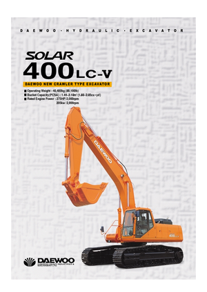 Excavatrice sur chenilles Doosan Solar 400 LC-V