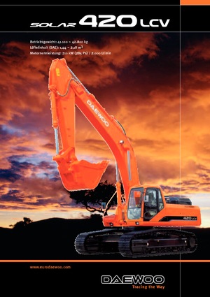 Excavatrice sur chenilles Doosan Solar 420 LC-V