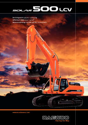Excavatrice sur chenilles Doosan Solar 500 LC-V Gigant