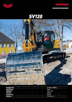 Excavatrice sur chenilles Yanmar SV 120 2PB