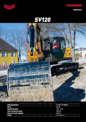Excavatrice sur chenilles Yanmar SV120 MB 