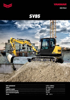 Excavatrice sur chenilles Yanmar SV 85 MB