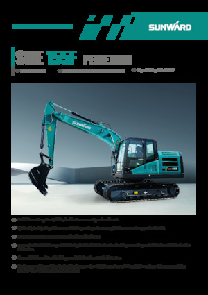 Excavatrice sur chenilles Sunward SWE155F