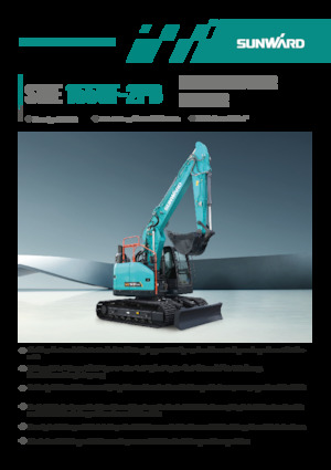 Excavatrice sur chenilles Sunward SWE155UF-2PB