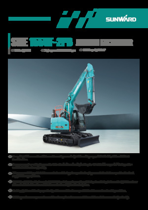Excavatrice sur chenilles Sunward SWE155UF-2PB