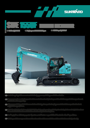 Excavatrice sur chenilles Sunward SWE155UF