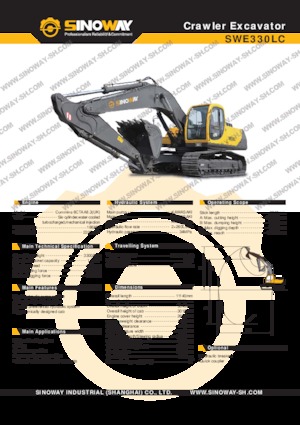 Excavatrice sur chenilles Sinoway SWE330LC