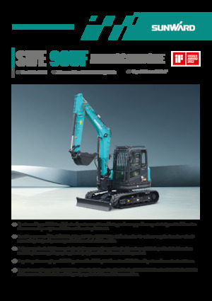Excavatrice sur chenilles Sunward SWE90UF