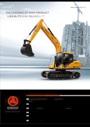 Excavatrice sur chenilles Sany SY135C